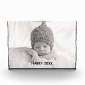 Aangepast fotoblok | Zwarte tekstbedekking (Voorkant)