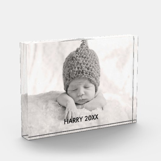 Aangepast fotoblok | Zwarte tekstbedekking (Links)