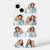 Aangepast fotocollage 7 vierkante foto's wit Case-Mate iPhone case (Achterkant)