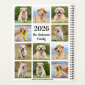 Aangepast fotocollage Creëer Uw eigen 2023 Planner (Achterkant)