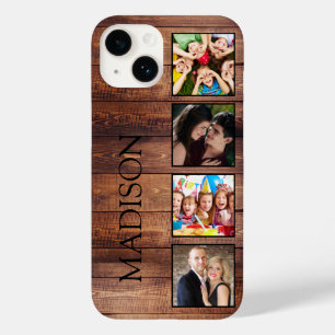 Aangepast fotocollage, geregenereerd hout Case-Mate iPhone 14 hoesje