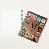 Aangepast fotocollage, geregenereerd hout planner (Display)