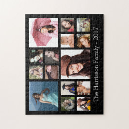 Aangepast fotocollage legpuzzel