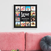 Aangepast fotocollage, speciaal aangepast zwart canvas afdruk (Insitu (Woonkamer))