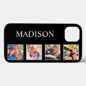 Aangepast fotocollage, speciaal aangepast zwart Case-Mate iPhone case (Achterkant (horizontaal))