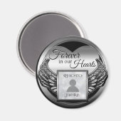 Aangepast fotogedenkteken magneet (Voorkant / Achterkant)