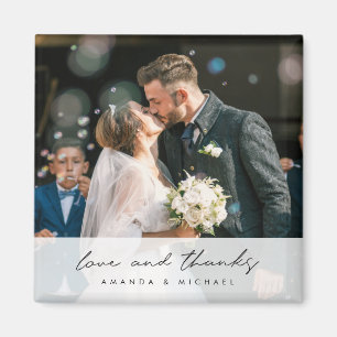 Aangepast fotohuwelijk Bedankt Magnet Magneet