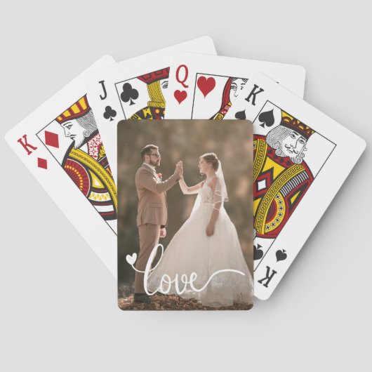 Aangepast fotoliefdesscript pokerkaarten (Achterkant)