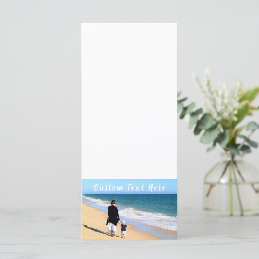 Aangepast fotomenu met uw foto's en tekst menu (Staand voorkant)