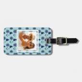 Aangepast fotonavigatiepatroon bagagelabel (Voorkant horizontaal)