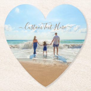 Aangepast fotopapier Onderzetter uw foto's en teks