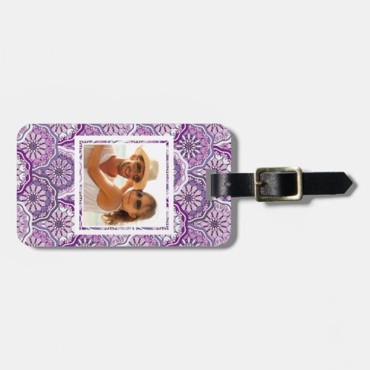 Aangepast fotopatroon bagagelabel (Voorkant horizontaal)