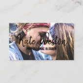 Aangepast fotosjabloonontwerp visitekaartje (Voorkant)