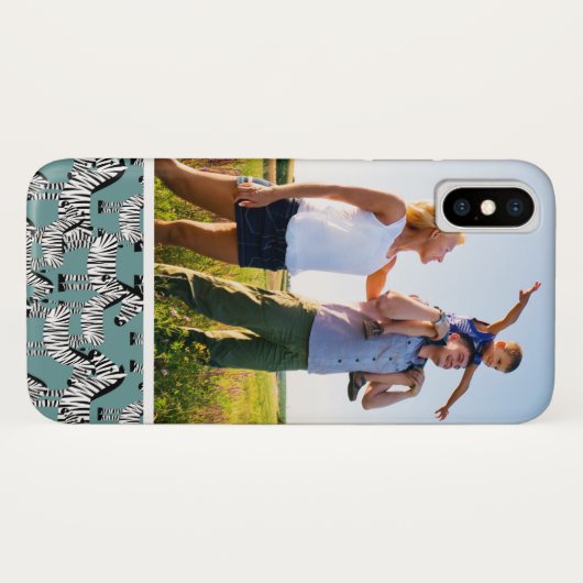 Aangepast fotozebrapatroon Case-Mate iPhone case (Achterkant (horizontaal))