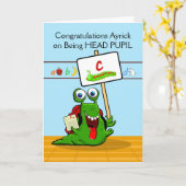 Aangepast front, Gefeliciteerd Hoofd Pupil, Insect Kaart (Gele Bloem)