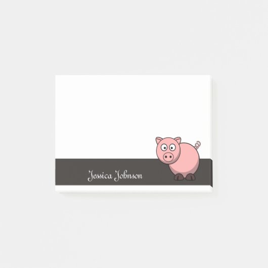Aangepast Funny Fat Pink-blocnote Post-it® Notes (Voorkant)
