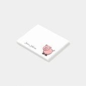 Aangepast Funny Fat Pink-blocnote Post-it® Notes (Schuin)