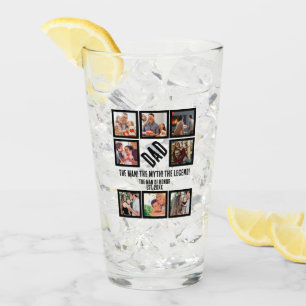 Aangepast Funny Fathers dag Papa gift 8 Foto Colla Glas