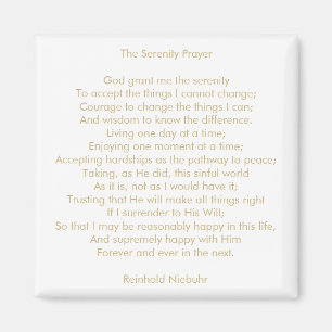 Aangepast gebedslied citaat inspirerend bericht magneet