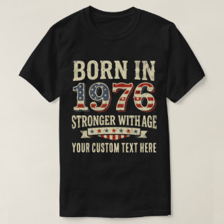 Aangepast Geboren in 1976 Universiteit T-shirt