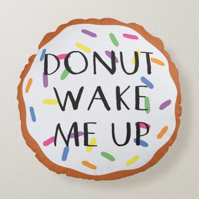 Aangepast geborsteld polyester Ronde Sierkussen (1 Rond Kussen (Voorkant)