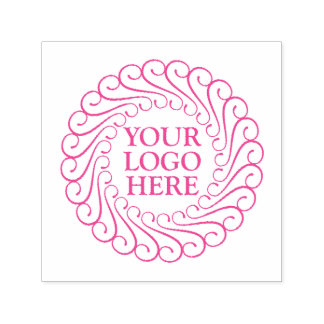 Aangepast Gebruik je eigen bedrijf Logo Modern Zelfinktende Stempel