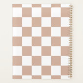 Aangepast gecontroleerd neutraal Roos Blush roze Planner (Achterkant)