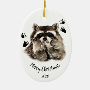 Aangepast gedateerd raket blazen, liefdesdieren keramisch ornament