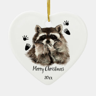 Aangepast gedateerd raket blazen, liefdesdieren keramisch ornament