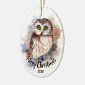 Aangepast gedateerd statief voor vogelgriep kerst keramisch ornament (Links)
