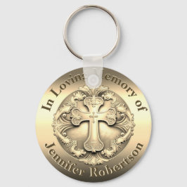 Aangepast gedenkteken met Cross-Sleutelhanger Sleutelhanger