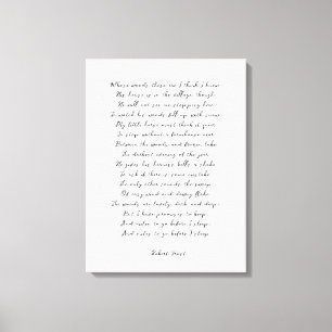 Aangepast gedicht afdrukken op Canvas