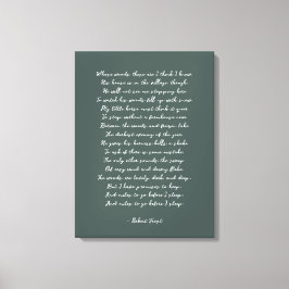 Aangepast gedicht afdrukken op Canvas