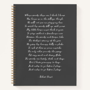 Aangepast gedicht Song Lyric Quote Notitieboek