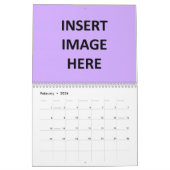 Aangepast gedrukte maandelijkse Sjabloon voor de k Kalender (Feb 2026)