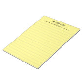 Aangepast, geel gelaagd notitieblok (Schuin)