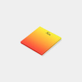 Aangepast geel, Oranje en rood Post-it® Notes (Schuin)