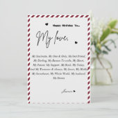 Aangepast gefeliciteerd met uw echtgenoot kaart (Staand voorkant)