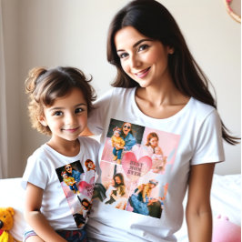 Aangepast gefilterde afbeeldingen x4 en monogram h t-shirt