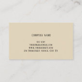 Aangepast gegraveerd rustiek hout visitekaartje (Achterkant)