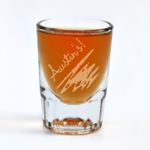 Aangepast gegraveerd superglas van Austin