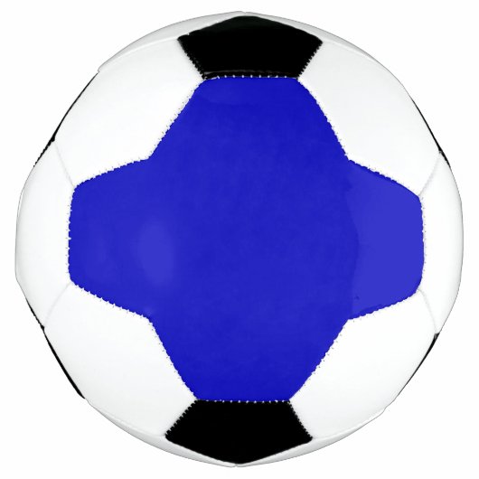 Aangepast gekleurd dus blauw voetbal (Voorkant)