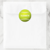 Aangepast gele tennisbal ronde sticker (Tas)