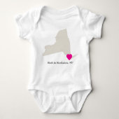 Aangepast gemaakt in Manhattan, New York State Lov Romper (Voorkant)