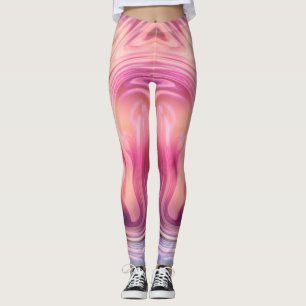 Aangepast gemerkte grote diagonale verloopstreep leggings
