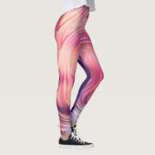Aangepast gemerkte grote diagonale verloopstreep leggings (Rechts)
