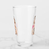 Aangepast gepersonaliseerd (2 zijkanten) glas (Links)