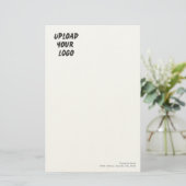 Aangepast gepersonaliseerd logo briefpapier (Staand voorkant)