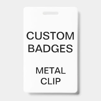 Aangepast, gepersonaliseerd METAAL CLIP BADGE
