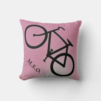 aangepast gepersonaliseerd monogram Initiaal op bi Kussen